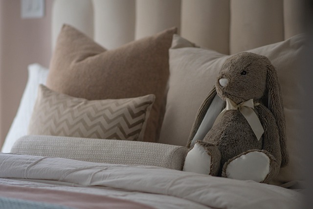 curtains hanging in soft daylight modern interior muted pastel tones